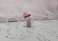 Fiole aux Quartz rose avec son bouquet
