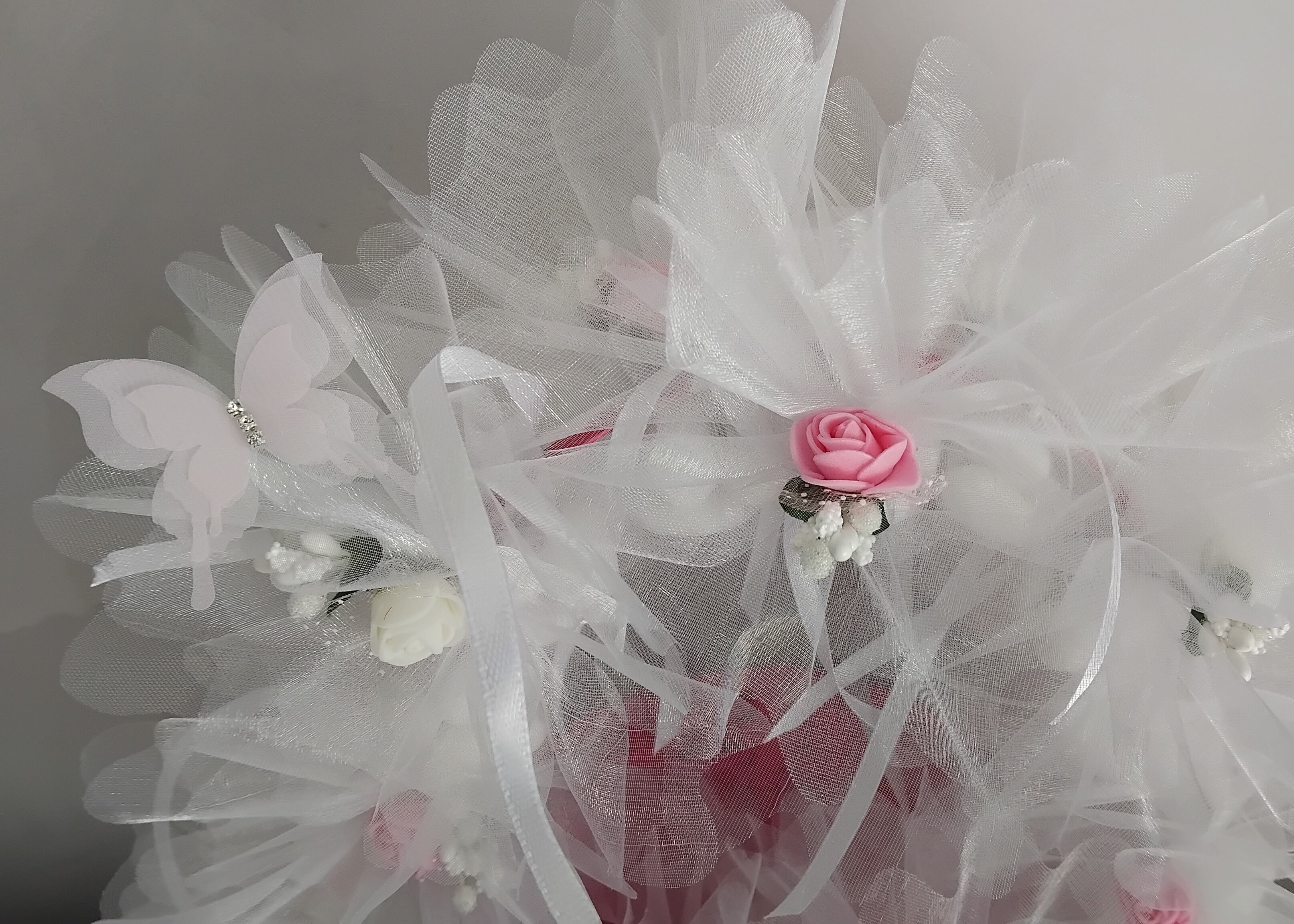 Le ballotin fleuri blanc