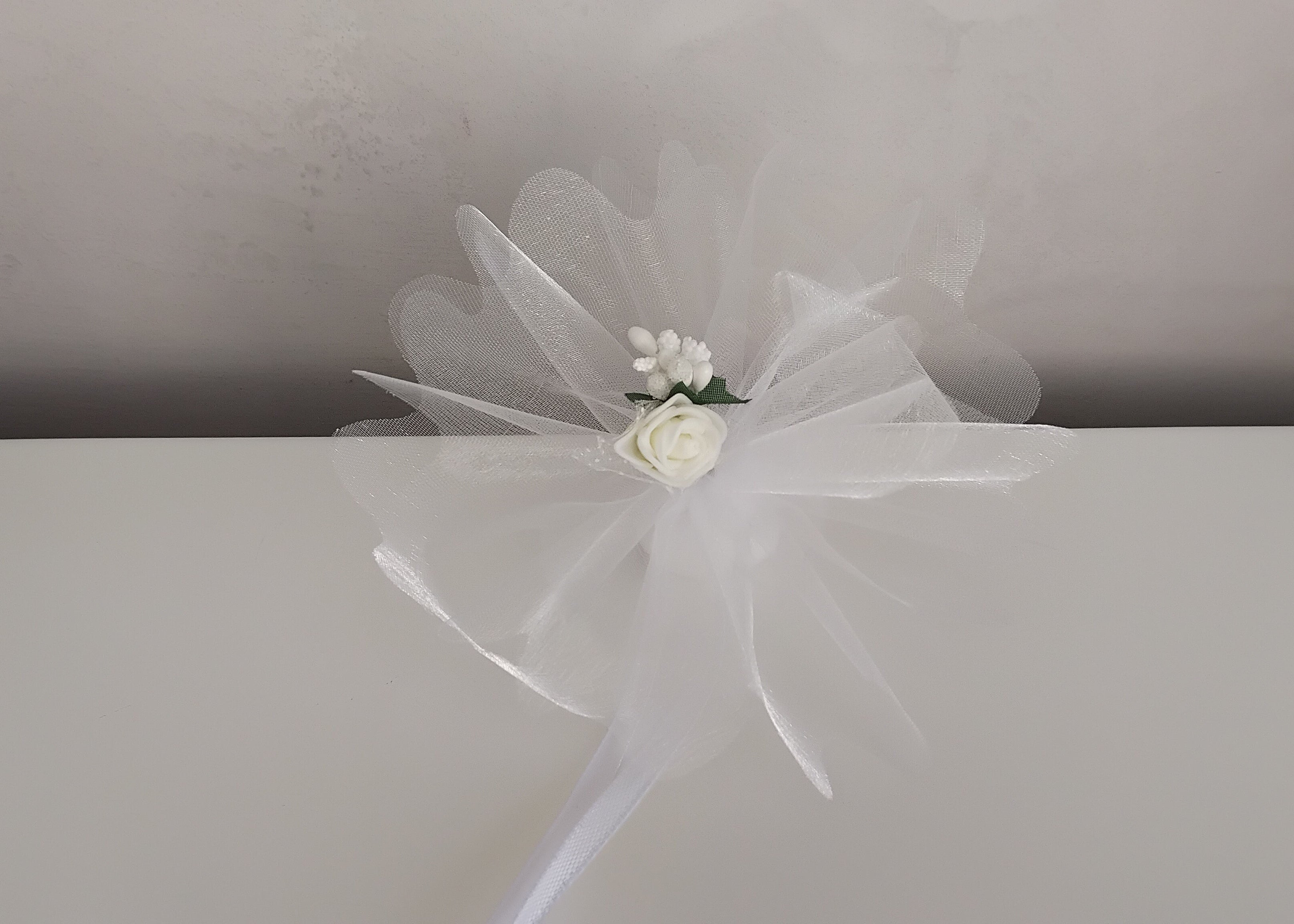 Le ballotin fleuri blanc