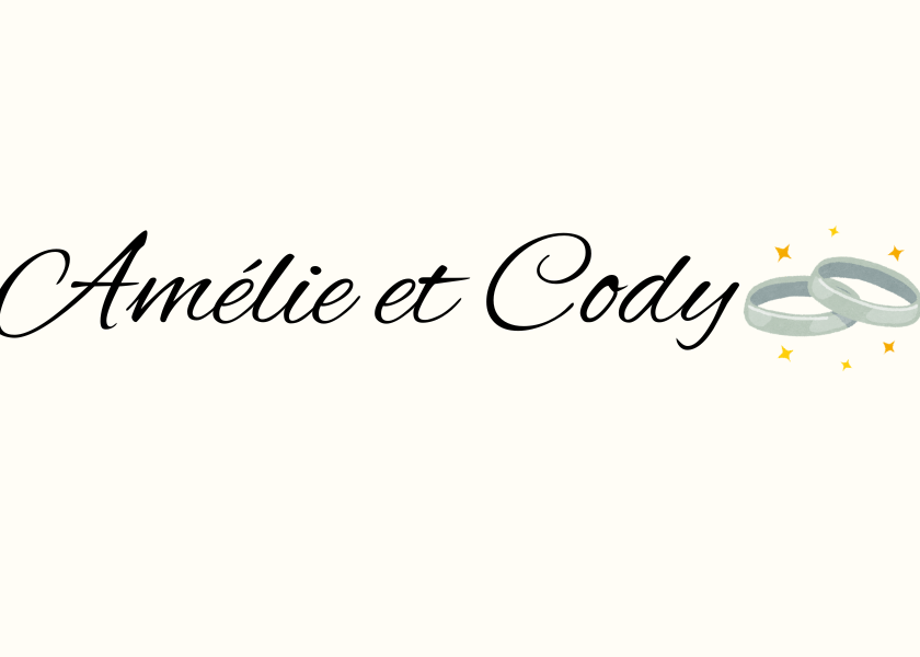 Etiquette personnalisée alliances