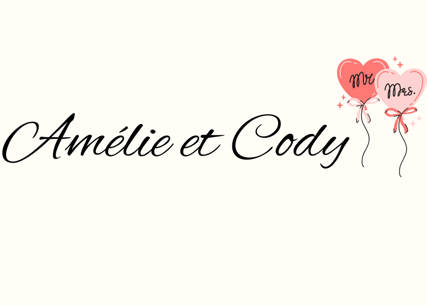 Etiquette personnalisée ballons mariés