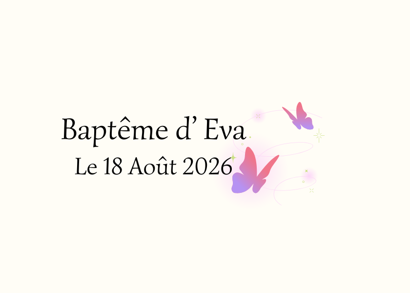 Etiquette personnalisée papillons